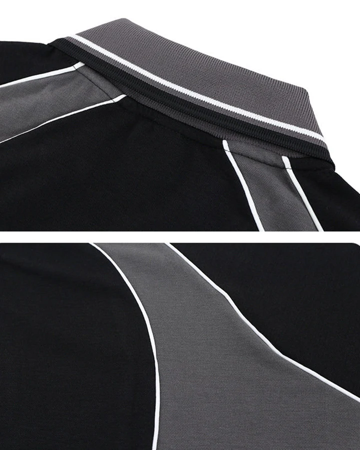 High Street Contrast Raglan Polo T-Shirt - Image 6