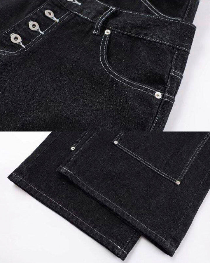 High Street Double Waistband Patchwork Pants - Image 11