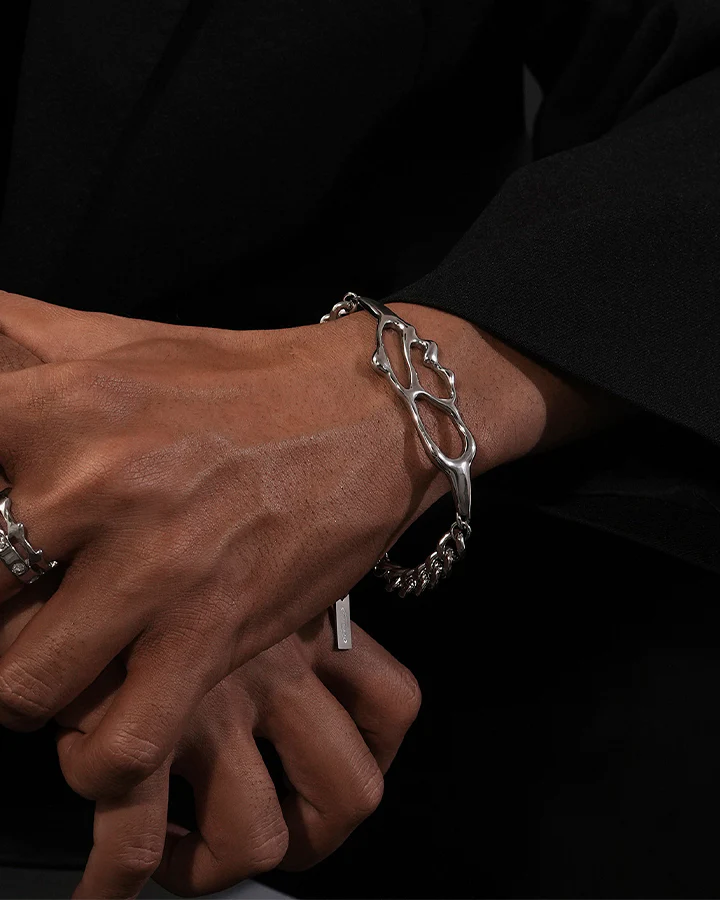 Hip-Hop Cuban Titanium Steel Bracelet - Image 5