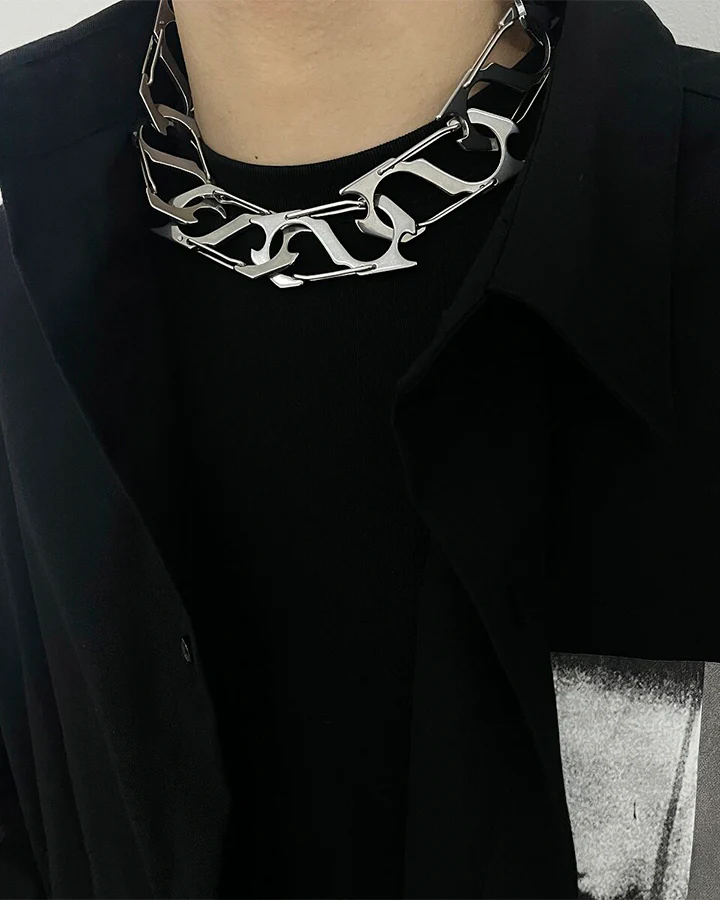 Hip-Hop Modular Collar Chain - Image 3