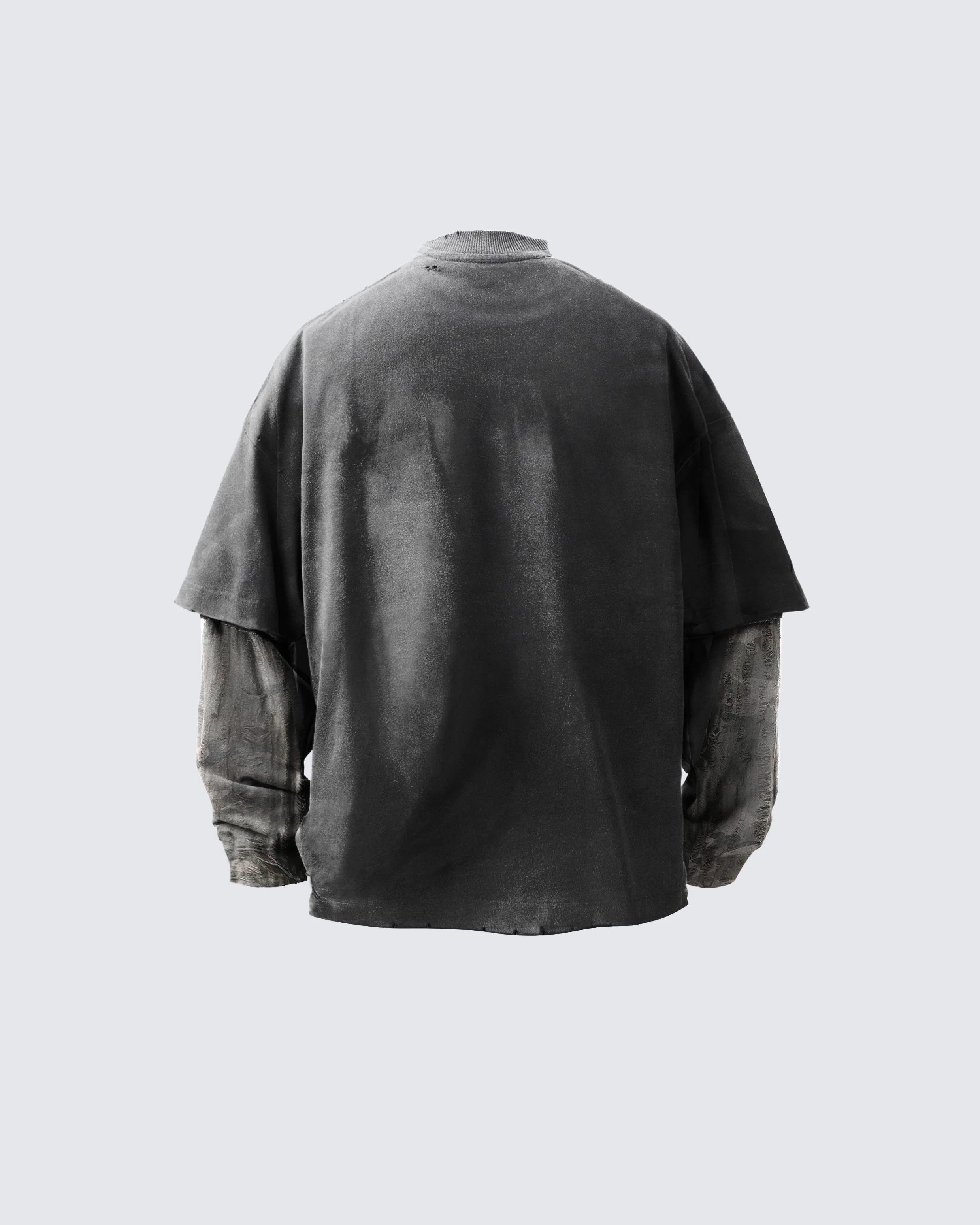 Inked Rebel Layered Tee – Street Art Meets Urban Warfare - Image 2
