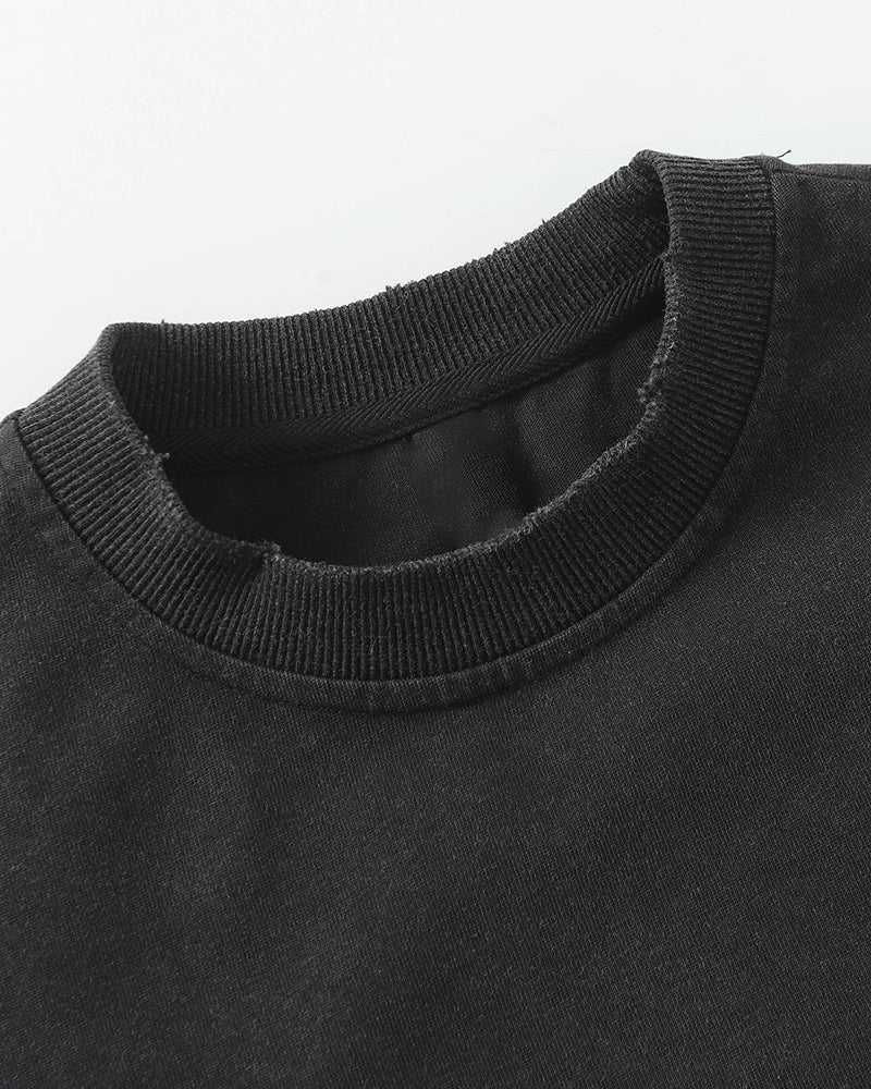 Inked Rebel Layered Tee – Street Art Meets Urban Warfare - Image 3