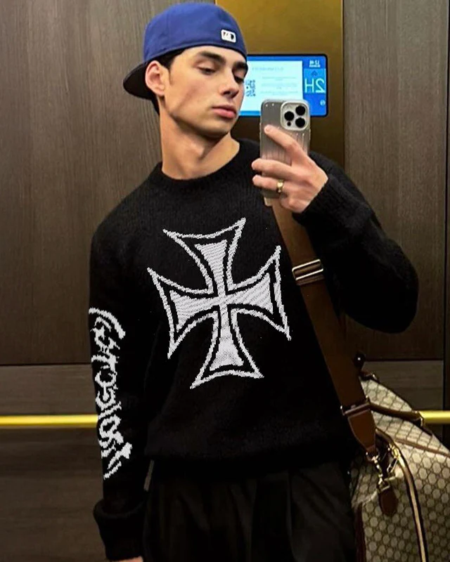 Iron Cross Jacquard Knit - Image 2