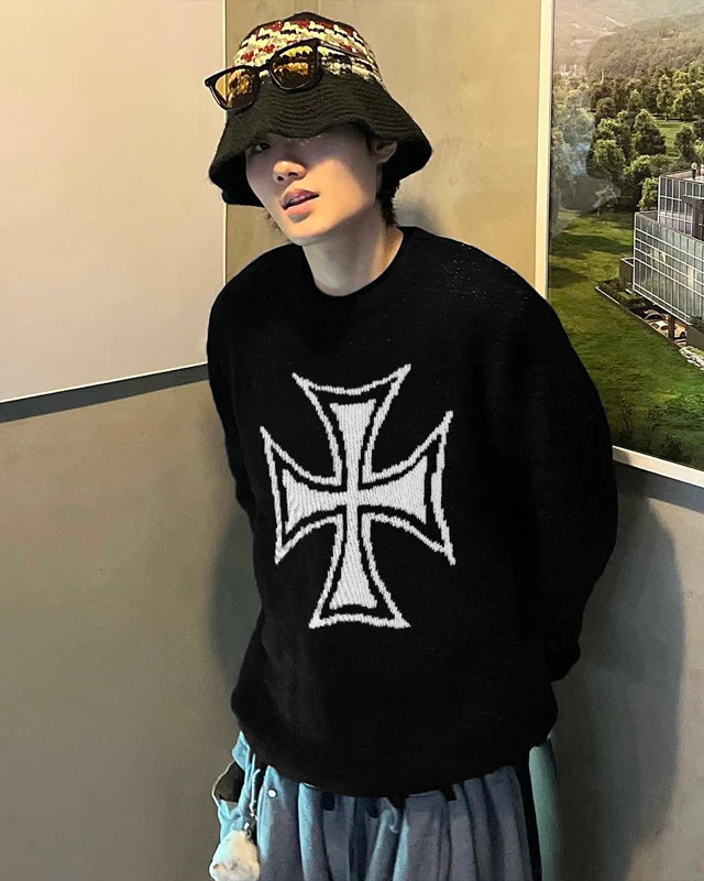 Iron Cross Jacquard Knit - Image 3