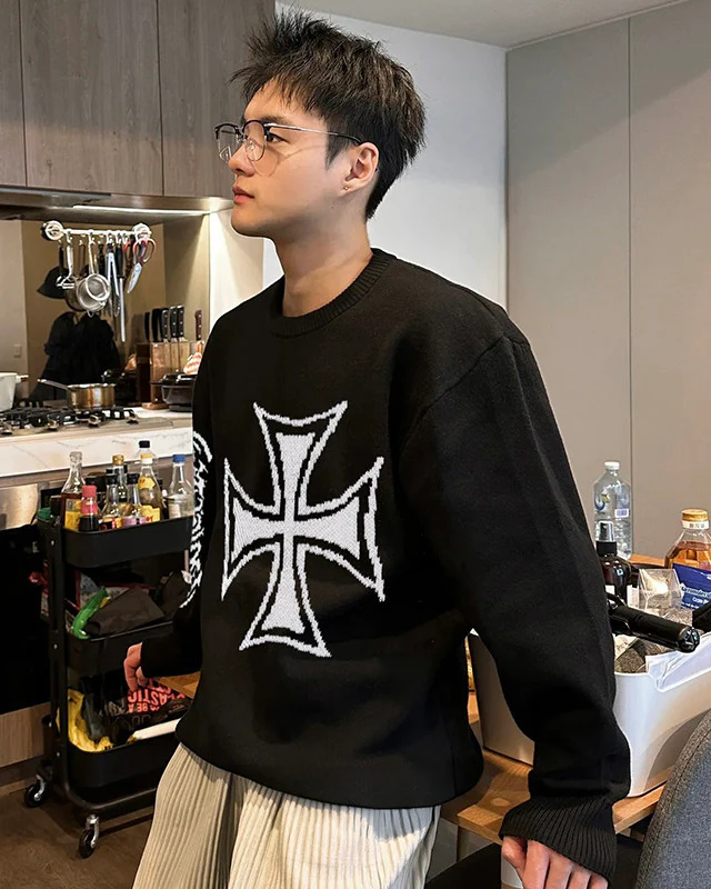 Iron Cross Jacquard Knit - Image 4
