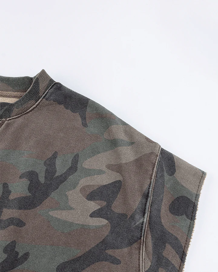 Graffiti Camo Sleeveless Oversized T-Shirt - Image 7