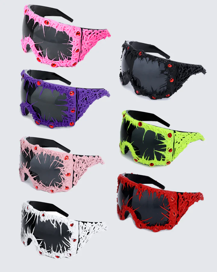 Cyberpunk Spiked Oversized Sunglasses - Image 10