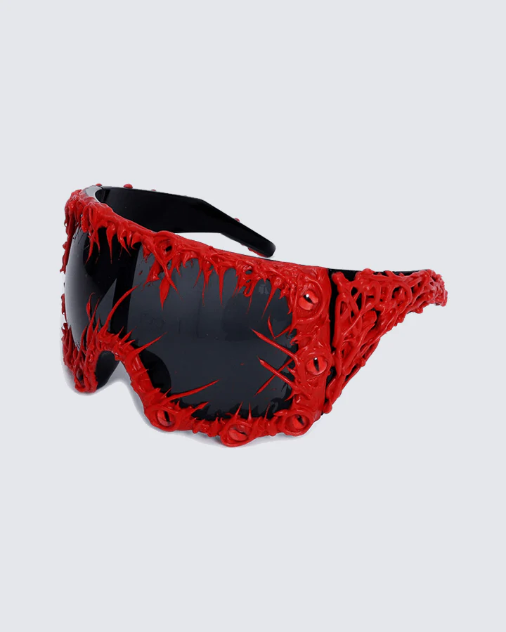 Cyberpunk Spiked Oversized Sunglasses - Image 3