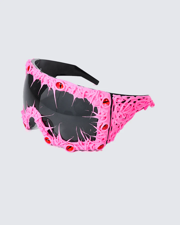 Cyberpunk Spiked Oversized Sunglasses - Image 8
