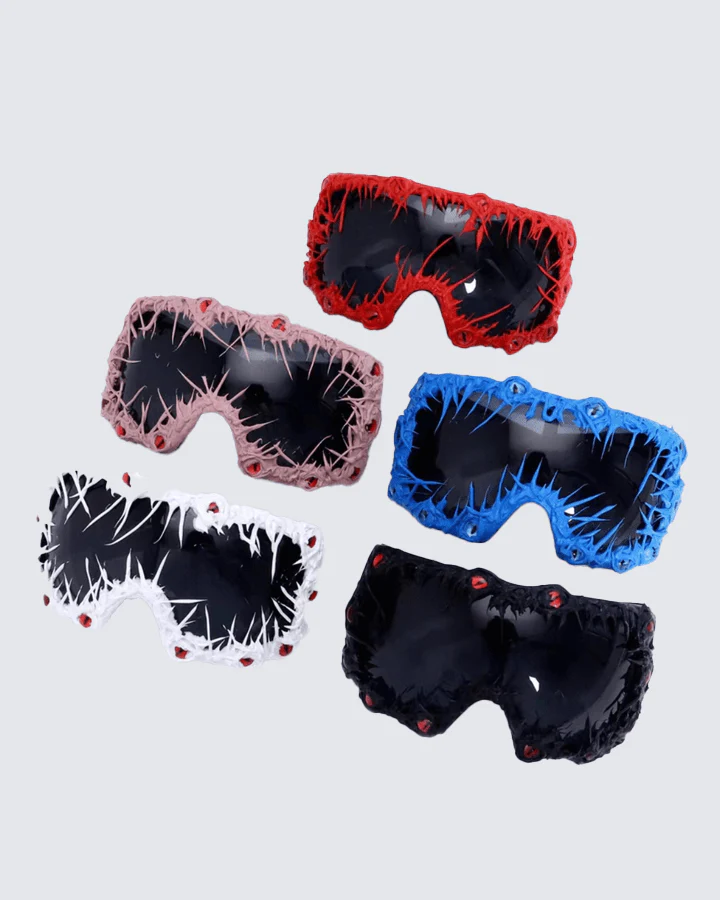 Cyberpunk Spiked Oversized Sunglasses - Image 9