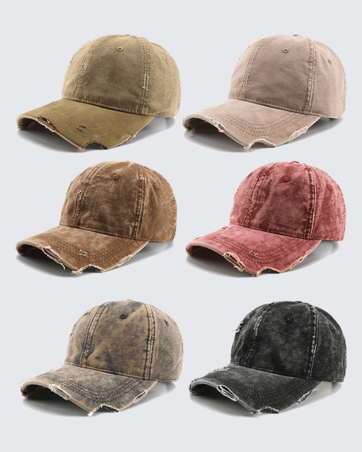 Distressed Vintage Washed Dad Hat - Image 7