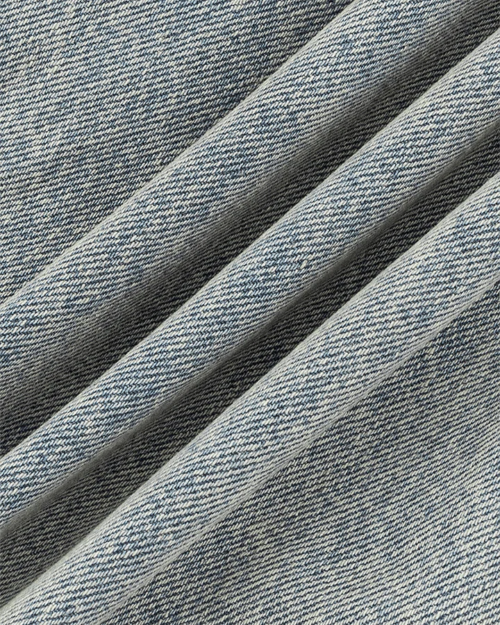 Wide-Leg Denim Jeans with Buttoned Hem - Image 10