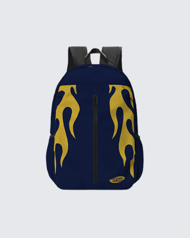 Flame Graphic Streetwear Backpack - Image 3