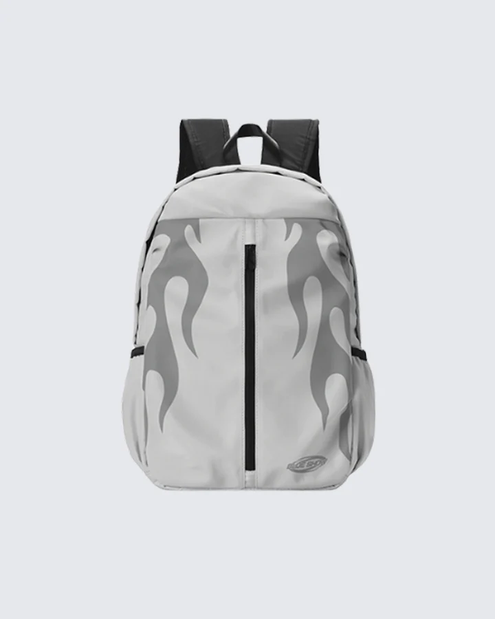 Flame Graphic Streetwear Backpack - Image 4