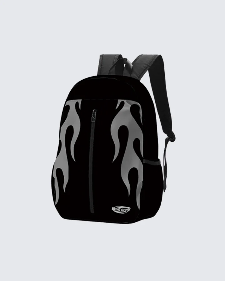 Flame Graphic Streetwear Backpack - Image 5