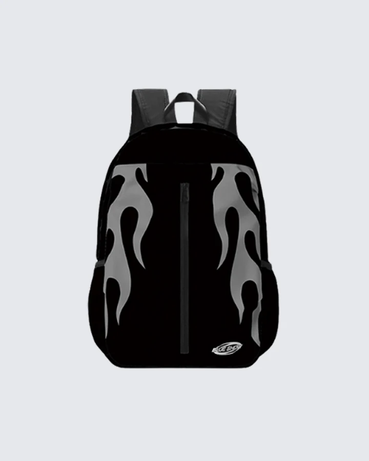 Flame Graphic Streetwear Backpack - Image 7