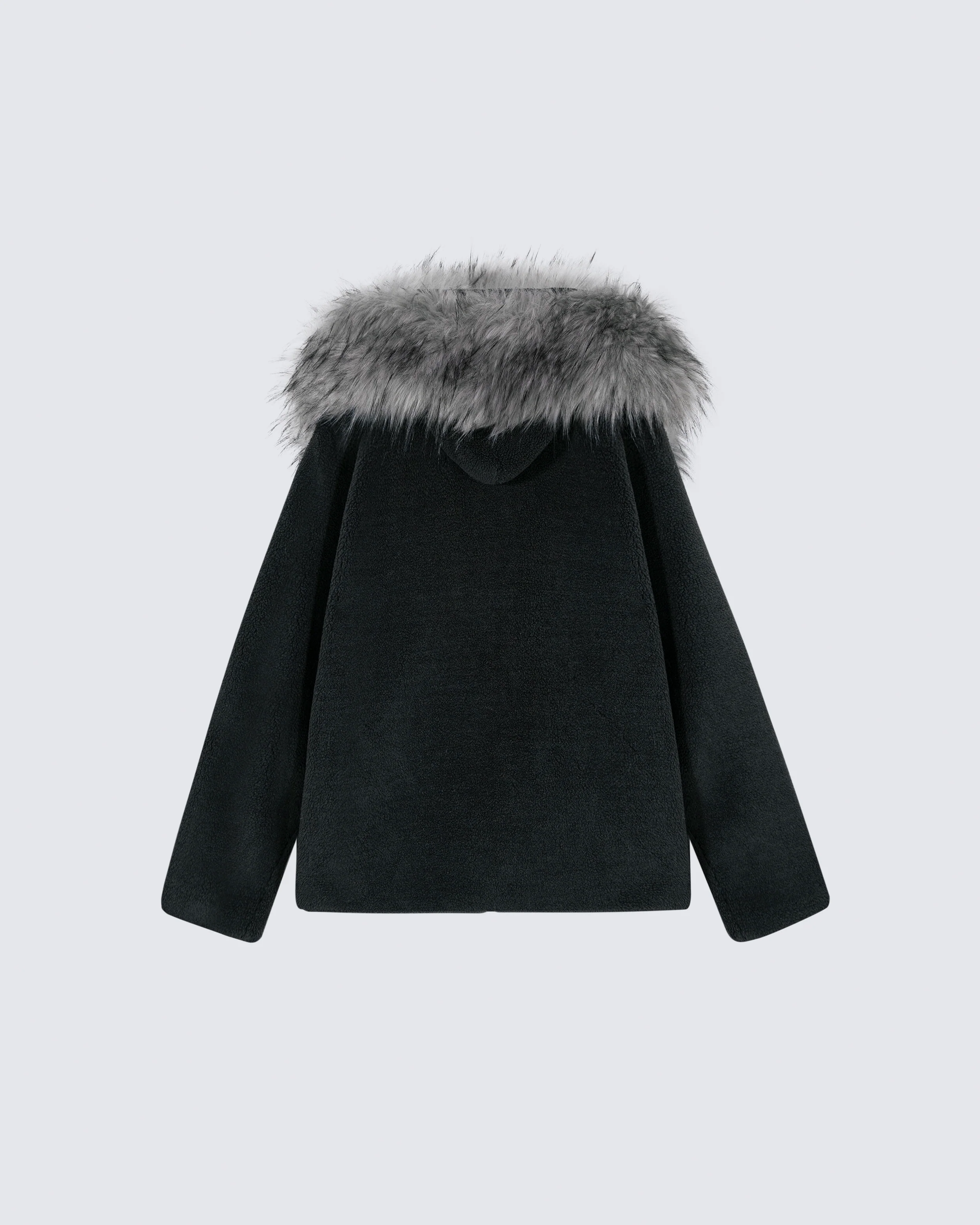 Fleece Hooded Padded Jacket - Image 4