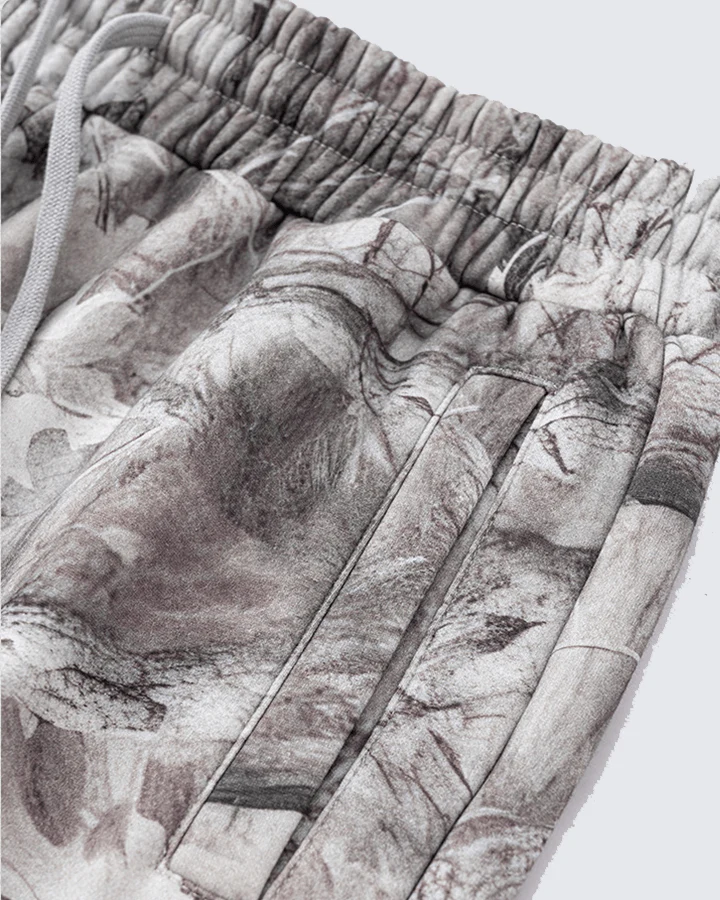 Fleece-Lined Camouflage Print Straight-Leg Pants - Image 6