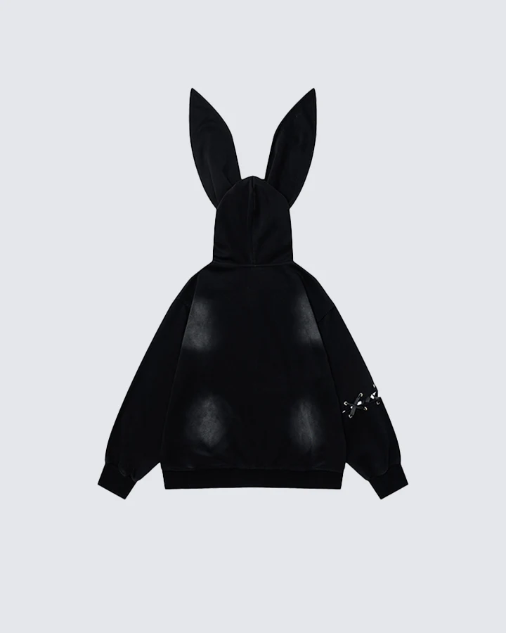 Gothic Bunny Ear Hoodie - Image 3