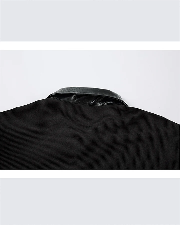 Gothic Double Sleeve Polo with Barbed Quote Print - Image 5