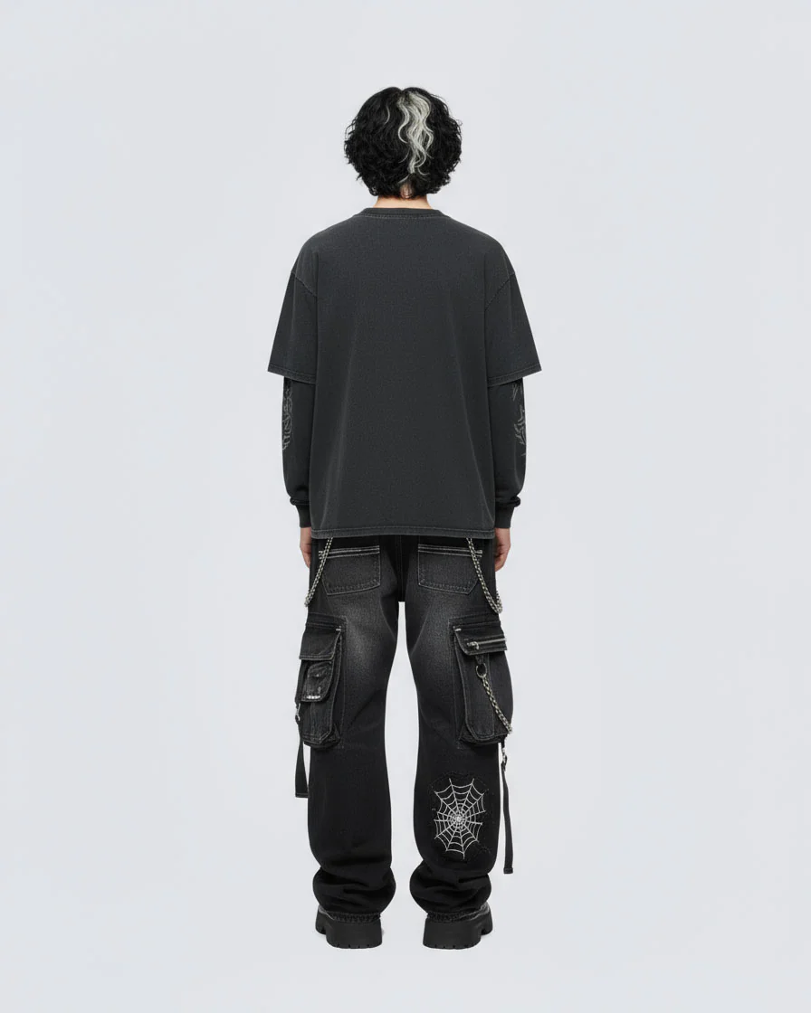 Graphic Oversized Long Sleeve T-shirt - Image 5
