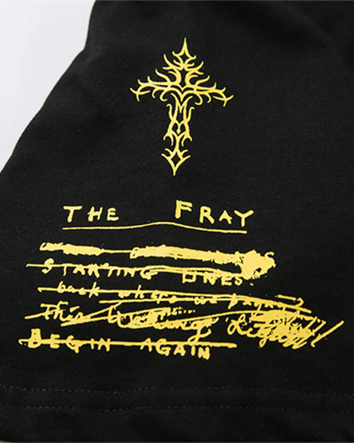 Layered Sleeve Grunge Graphic Long Sleeve T-Shirt - Image 4