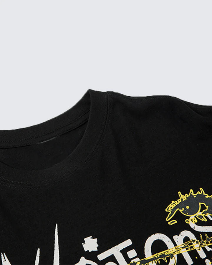 Layered Sleeve Grunge Graphic Long Sleeve T-Shirt - Image 5