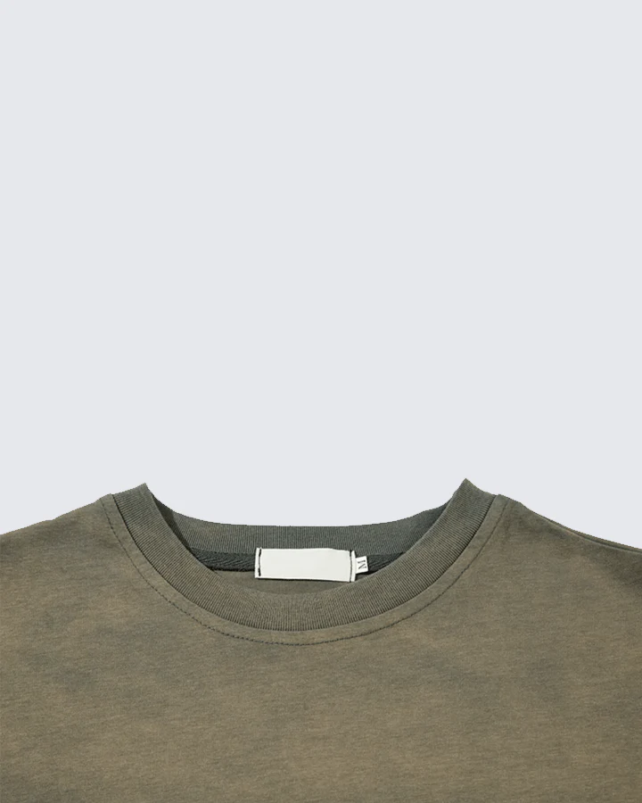 Grunge Distressed Print Oversized Long Sleeve T-Shirt - Image 6