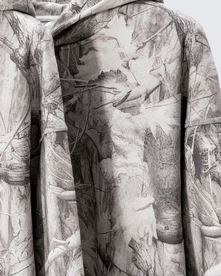 Heavyweight Fleece Camo Hoodie Cotton Blend - Image 6