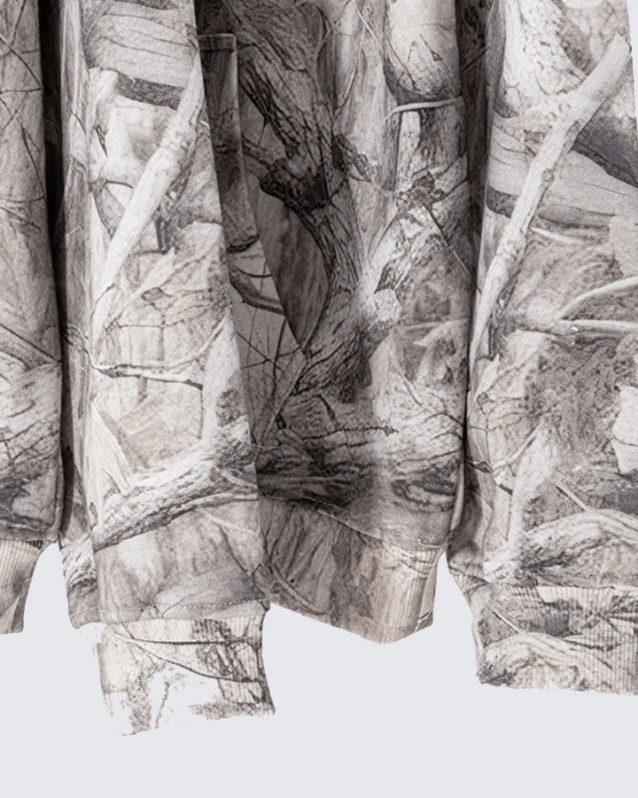 Heavyweight Fleece Camo Hoodie Cotton Blend - Image 7