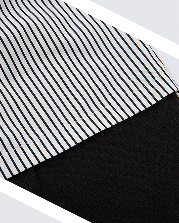 Gothic Graffiti Stripe Layered Shirt - Image 5