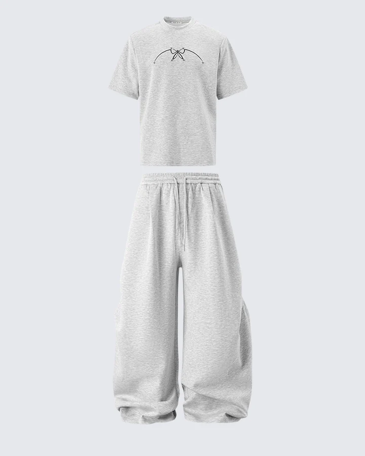 Oversized Stack-Leg Sweatpants - Image 2