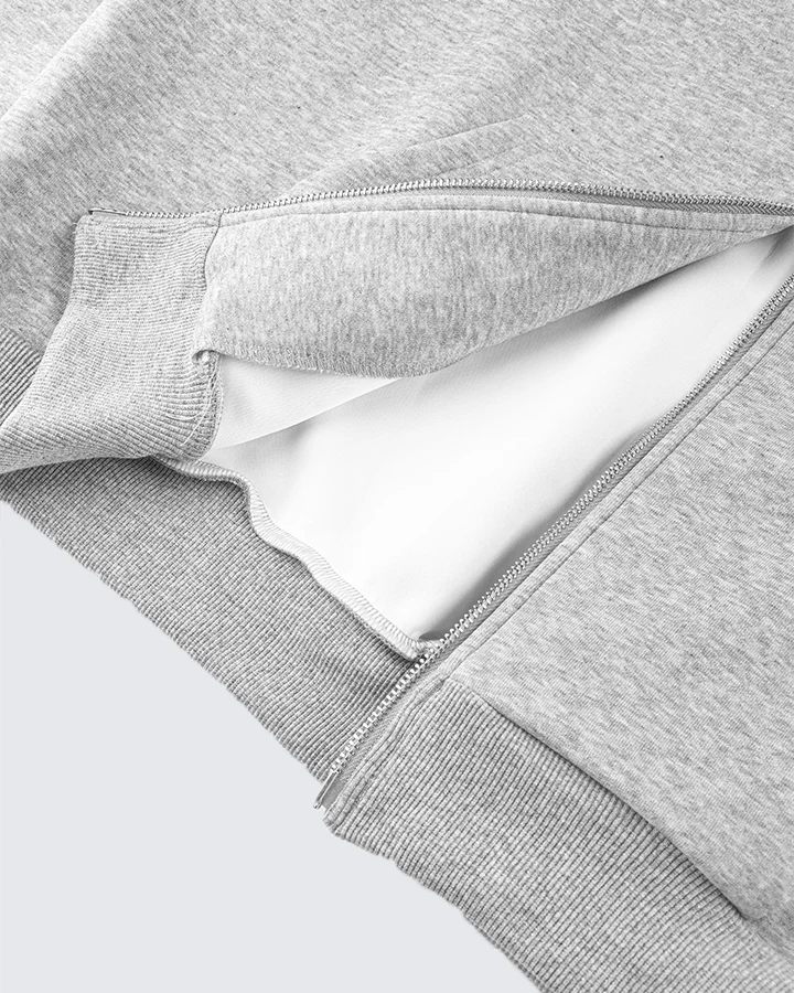 Plaid-Lined Dual-Wear Zip Hoodie - Image 8