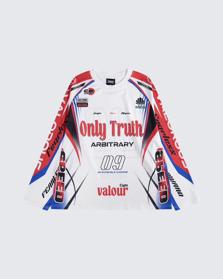 Racing Graphic Long Sleeve Mesh Jersey - Image 3