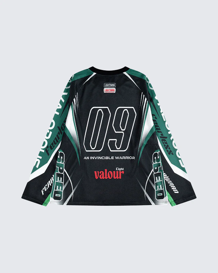 Racing Graphic Long Sleeve Mesh Jersey - Image 4