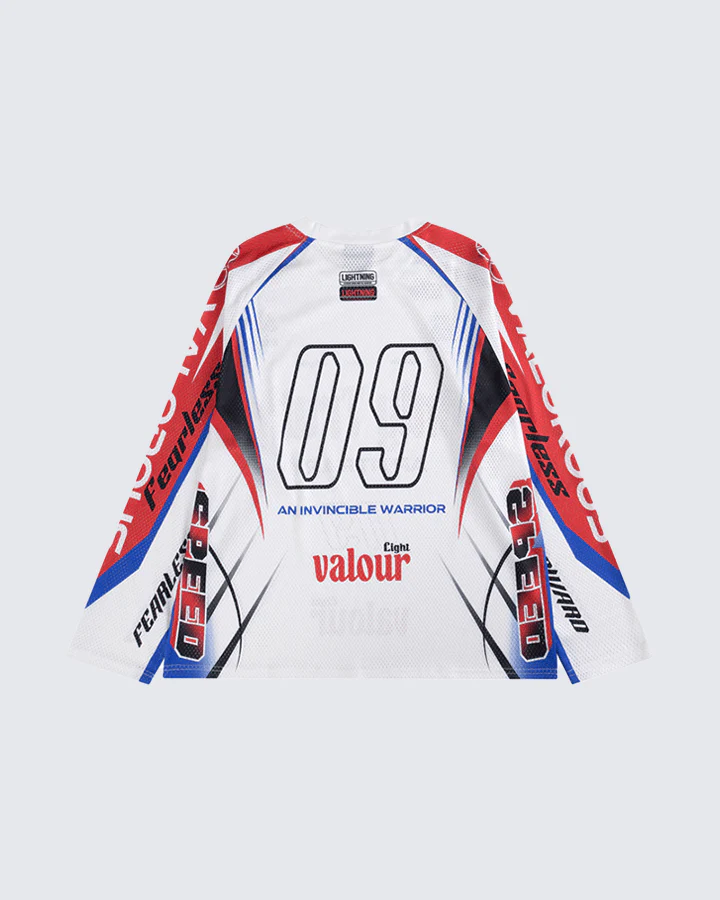 Racing Graphic Long Sleeve Mesh Jersey - Image 5