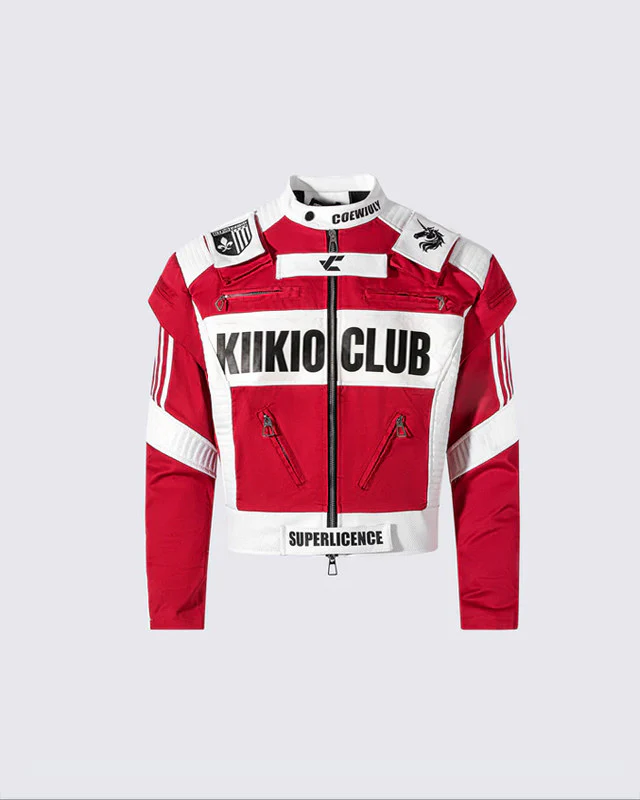 KIIKIO Racing Style Graphic Oversized Jacket - Image 8