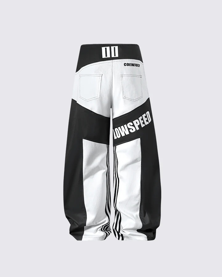 KIIKIO Racing Style Graphic Oversized Pants - Image 14