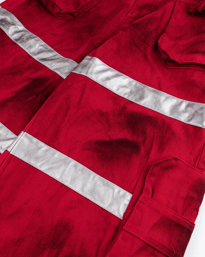 Reflective Distressed Denim Pants - Image 11