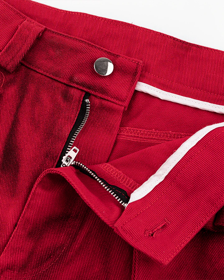 Reflective Distressed Denim Pants - Image 8