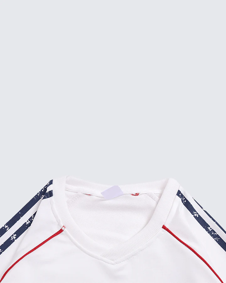Vintage 96 Print Long Sleeve Streetwear Jersey - Image 5