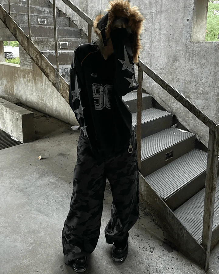 Vintage 96 Print Long Sleeve Streetwear Jersey - Image 7