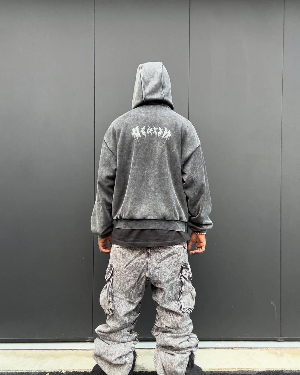 KIIKIO Stonewashed Balaclava Integrated Hoodie - Image 4