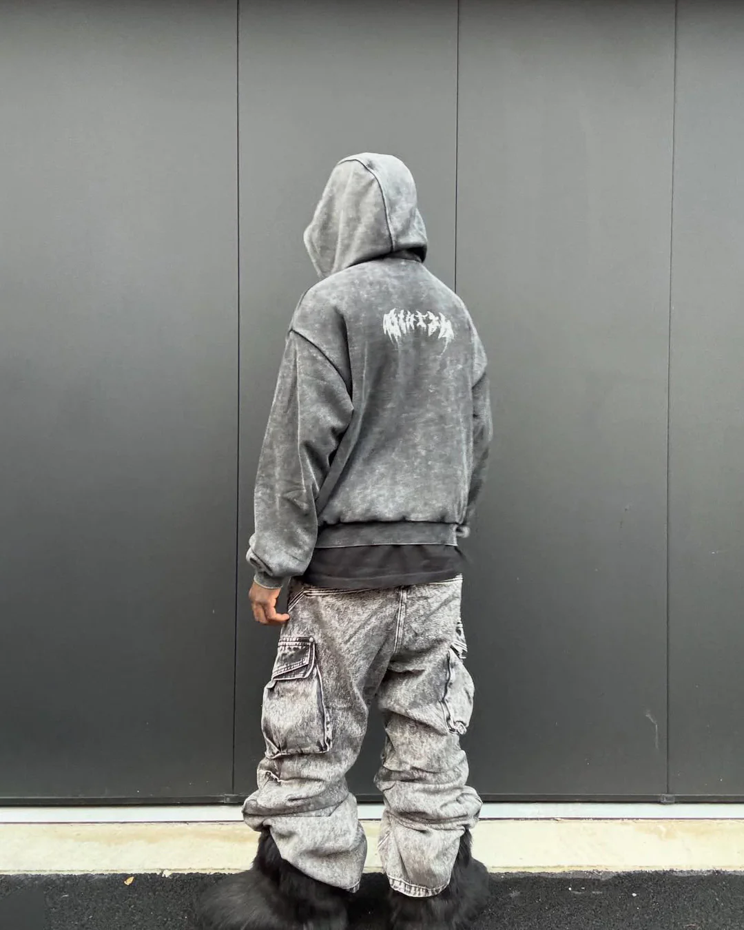 KIIKIO Stonewashed Balaclava Integrated Hoodie - Image 5