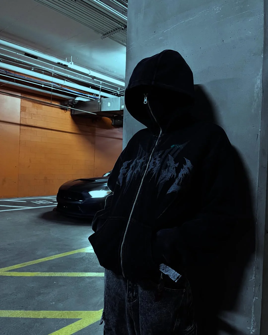 KIIKIO Stonewashed Balaclava Integrated Hoodie - Image 9