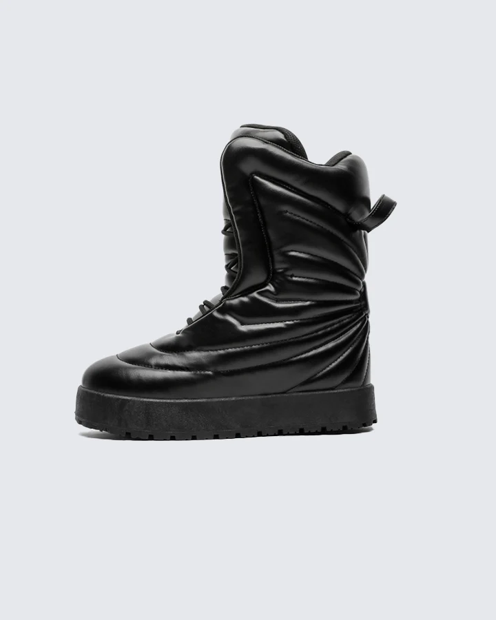 Trendy Oversized High-Top Puffer Boots - Image 11