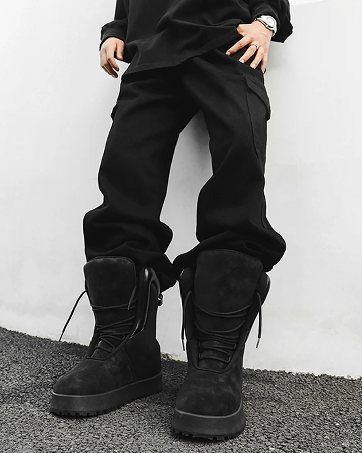 Trendy Oversized High-Top Puffer Boots - Image 8