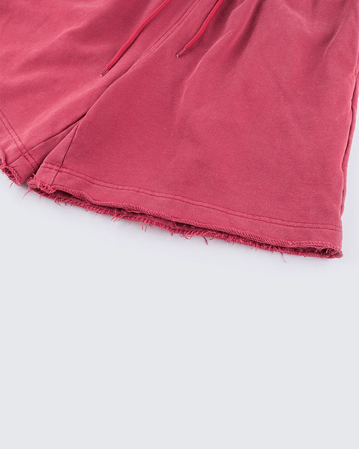 Vintage Logo Print Cotton Shorts - Image 12