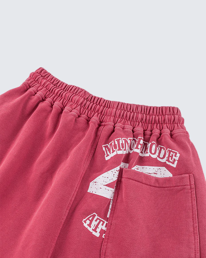 Vintage Logo Print Cotton Shorts - Image 8