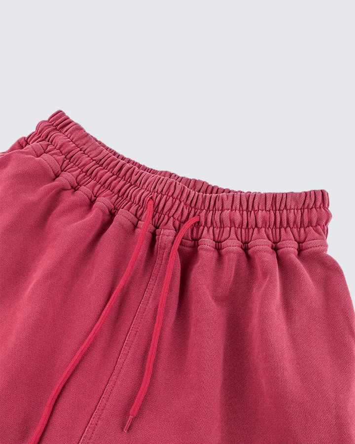 Vintage Logo Print Cotton Shorts - Image 9
